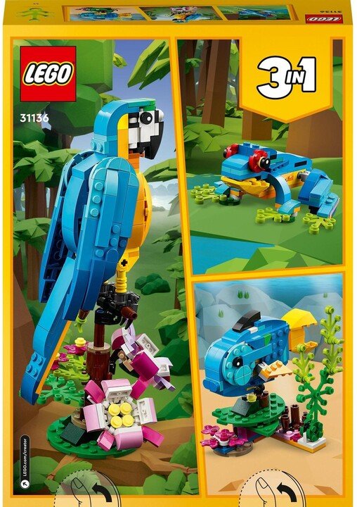 LEGO Creator 31136 Exotic parrot Set, 253 pieces - Thumbnail 10