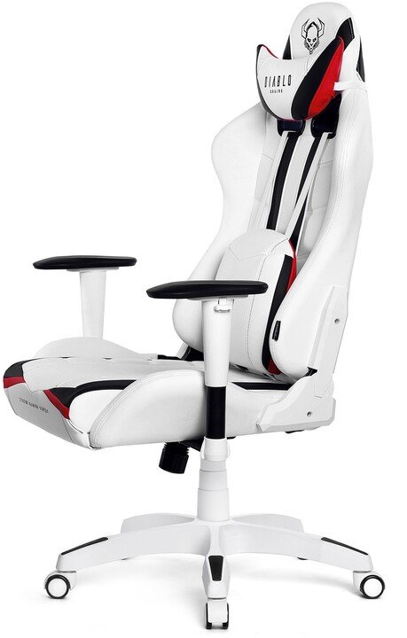 Diablo Chairs X-Ray Gaming Chair, White / Black - Thumbnail 3