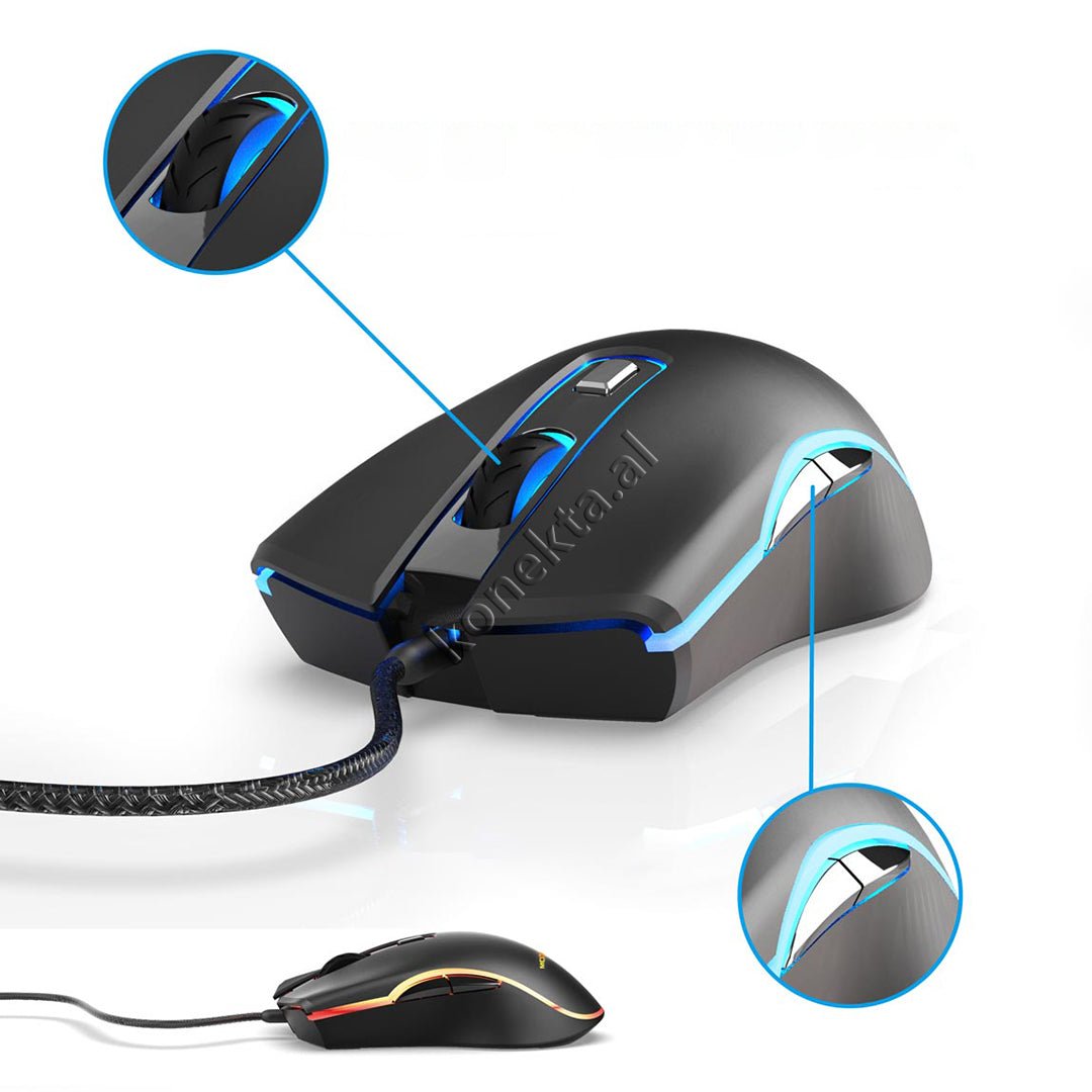 Moxom MX-MS10 Mouse, Black - Thumbnail 7