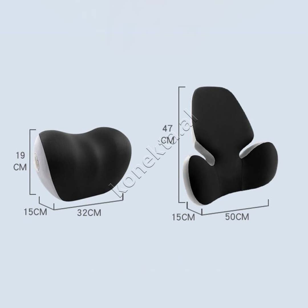 tjetertjeter Multifunksional Memory Pillow, Grey / Black - Thumbnail 2
