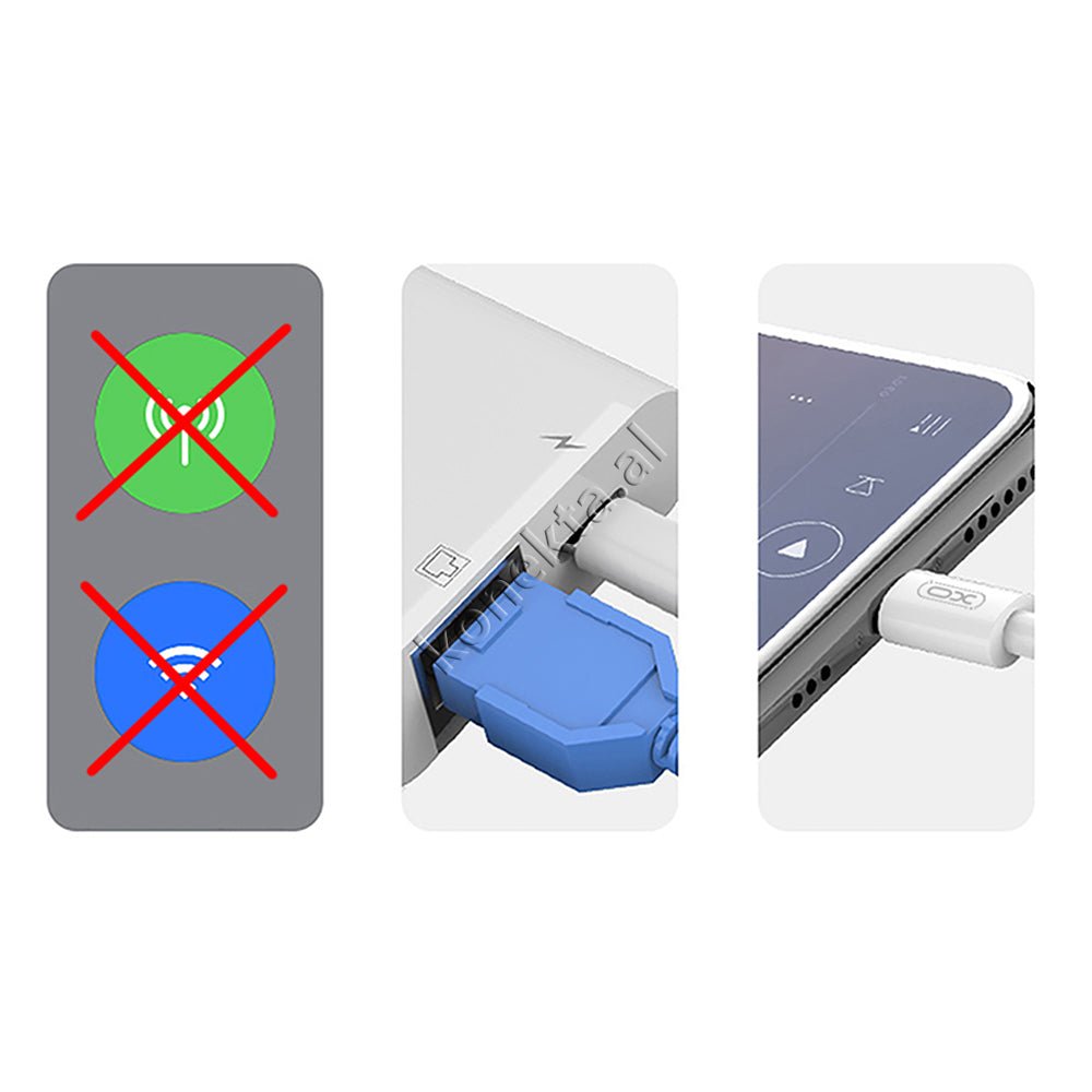XO LAN Adapter, White, 15cm Cable - Thumbnail 6