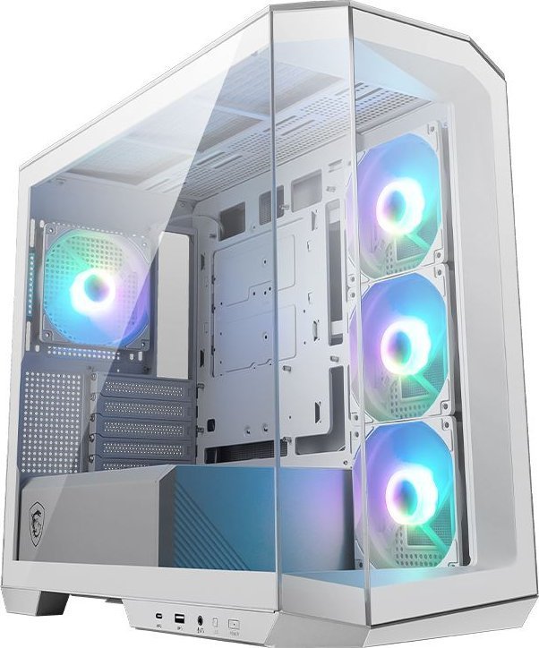 MSI MAG Pano M100R PZ ARGB Case, White, Mini Tower - Image 1