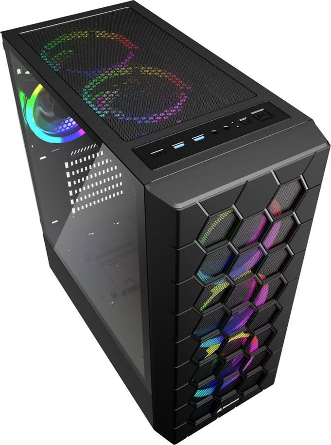 Sharkoon Hex ARGB Case, Midi Tower - Thumbnail 3