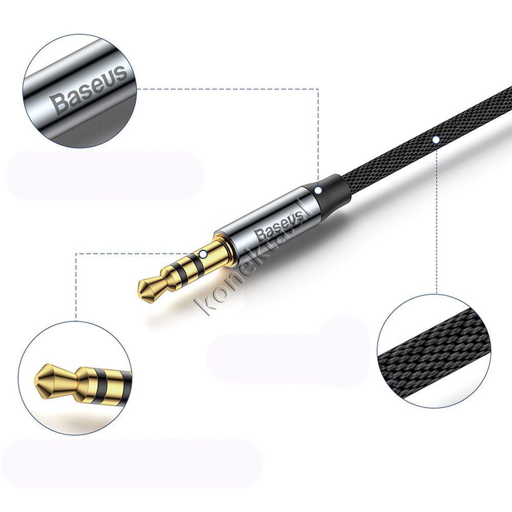 Baseus Yiven Aux Cable, 3.5mm, 1m - Thumbnail 14