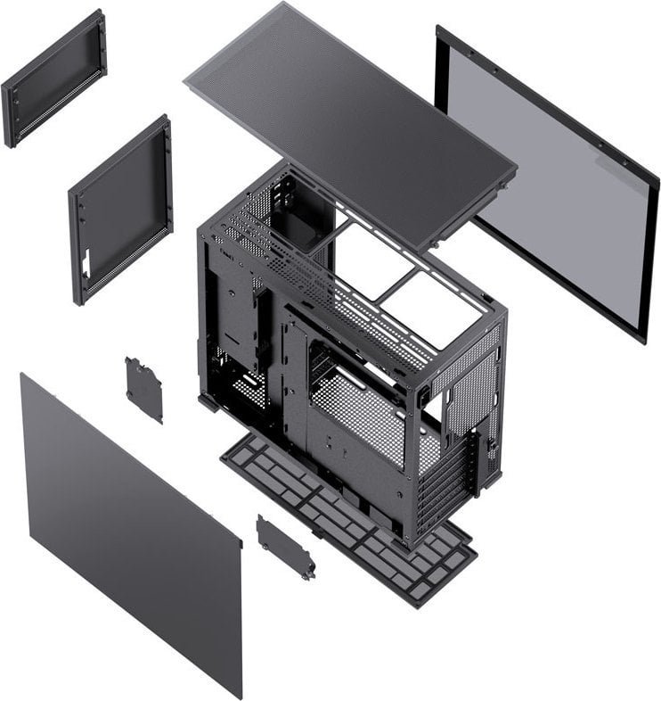 Jonsbo D41 Mesh Case, Black, Midi Tower - Thumbnail 8