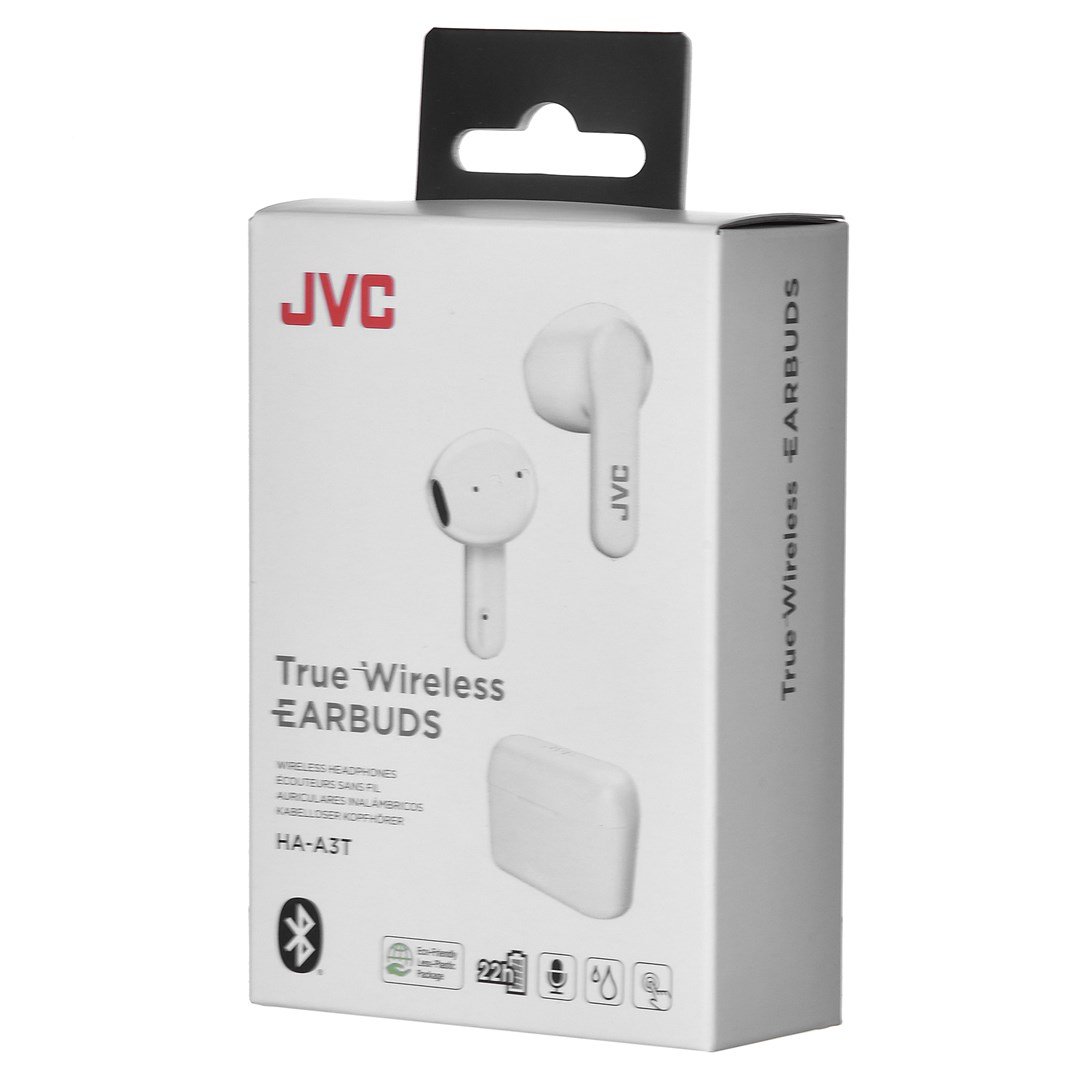 JVC HA-A3T Headphones, Wireless, White - Thumbnail 8