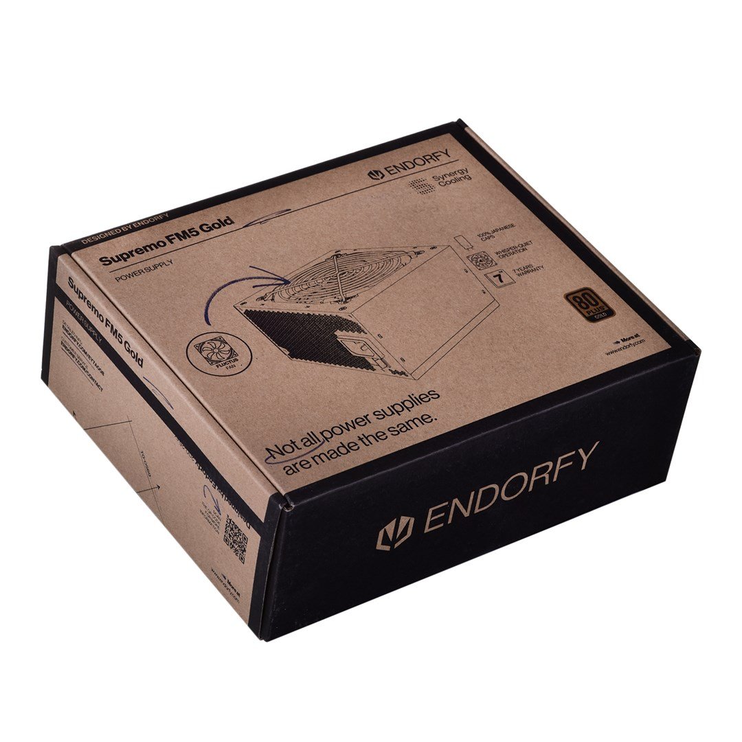 Endorfy Supremo FM5 Gold Power Supply, 750 W, 18+10 pin ATX, Black - Thumbnail 6