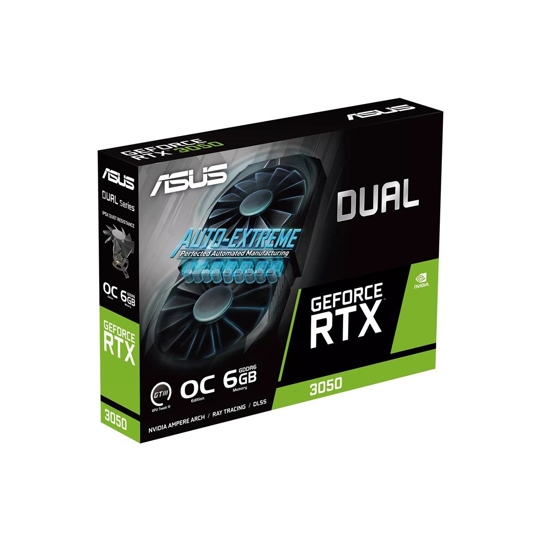 ASUS Dual NVIDIA GeForce RTX 3050 Graphics Card, 6 GB GDDR6 - Image 1