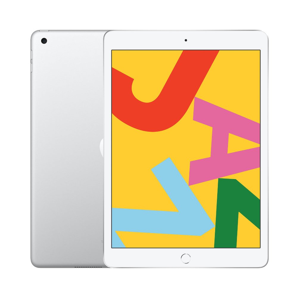 Apple iPad 7th Gen, 10.2″ Wi-Fi+Cellular, 32GB, Silver - Image 1