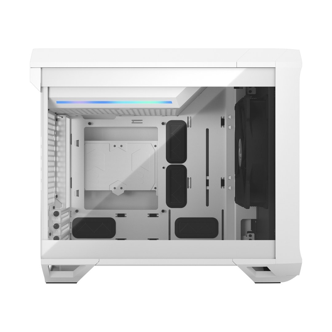 Fractal Design Torrent Nano Case, White TG Clear Tint - Thumbnail 2