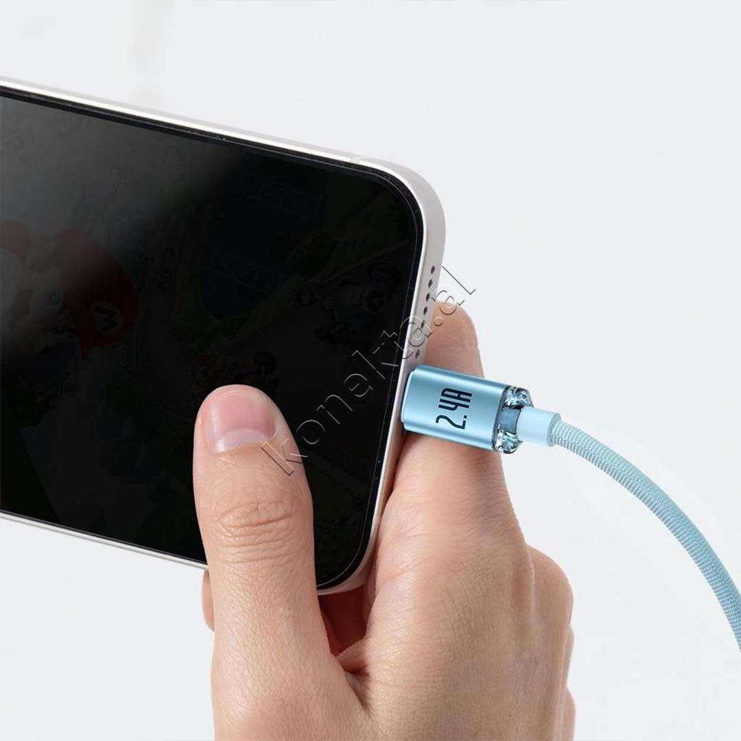 Baseus USB to Lightning Cable, 1.2m, Blue - Thumbnail 7