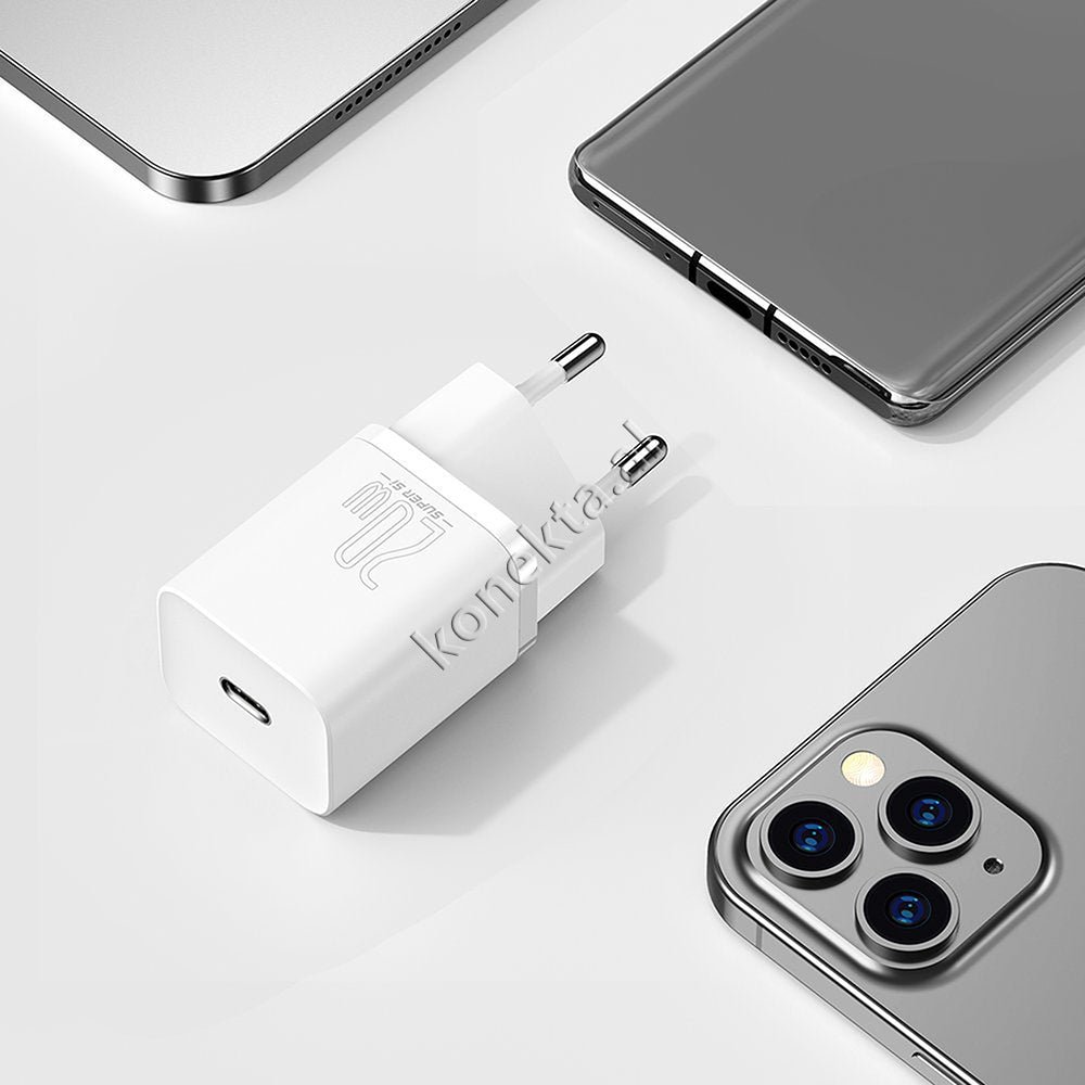 Baseus Charger with Type-C Port and 20W Charging Cable - Thumbnail 37