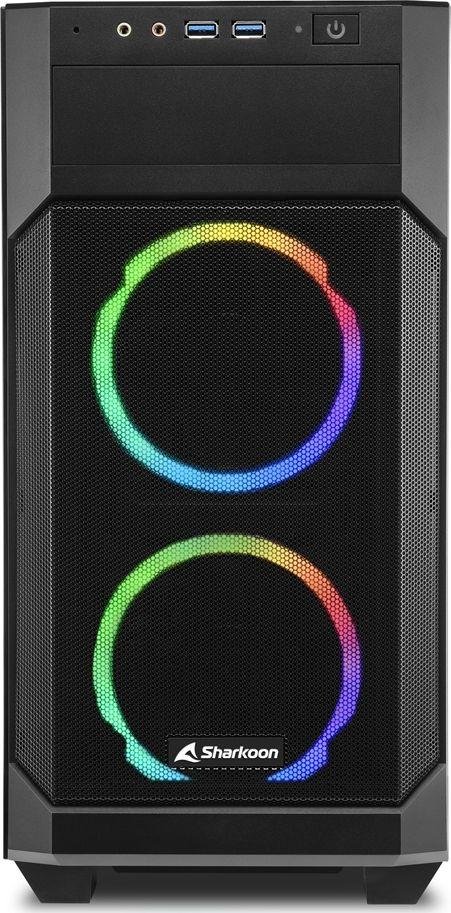 Sharkoon V1000 RGB Case, Mini Tower - Thumbnail 2