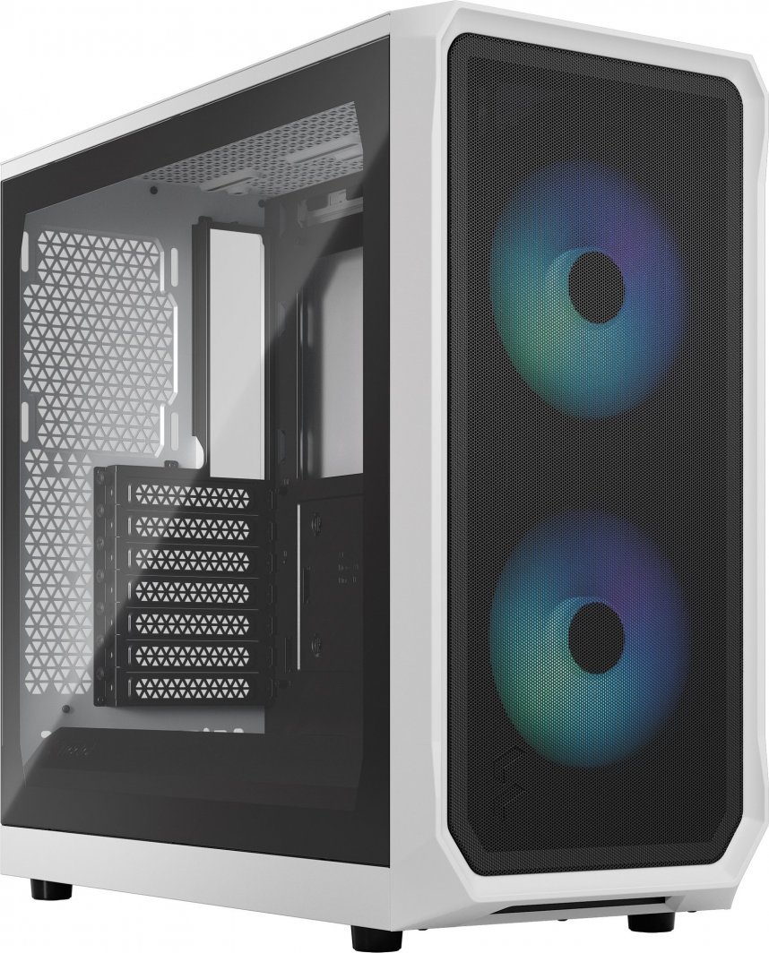 Fractal Design Focus 2 RGB Case, White, Midi Tower - Image 1