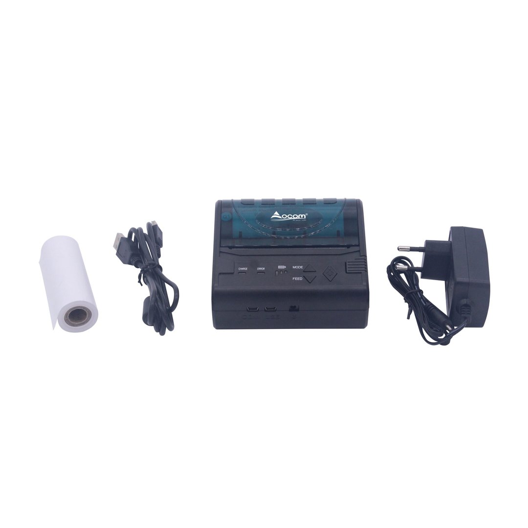 OCPP-M086 Portable Thermal Printer, Black - Thumbnail 4