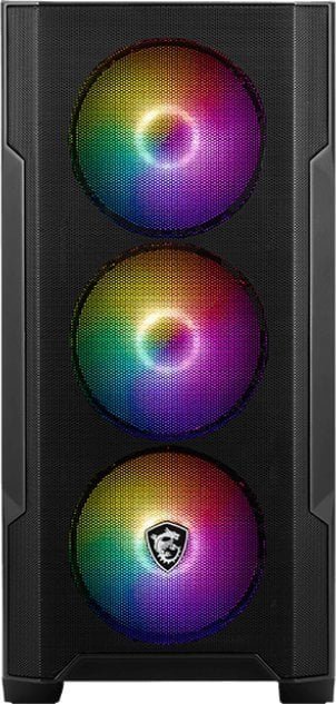 MSI MAG Forge M100A ARGB Case, Black - Thumbnail 3