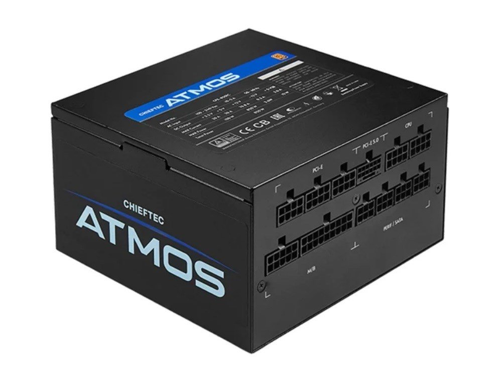 Chieftec ATMOS Power Supply, 750W, 80 PLUS Gold, Black - Thumbnail 4