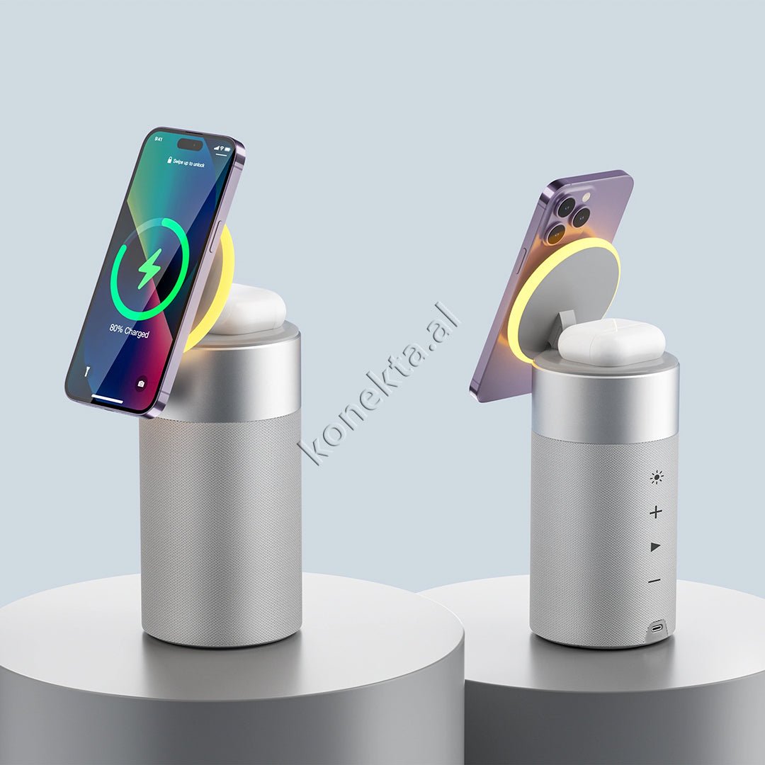 WiWU Wireless Charger, Grey - Thumbnail 2