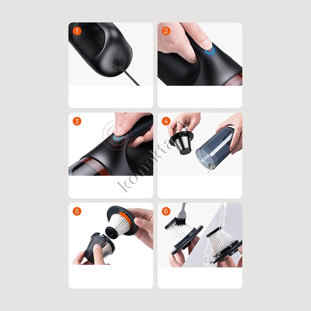Baseus Vacuum Cleaner, Dark Gray - Thumbnail 18