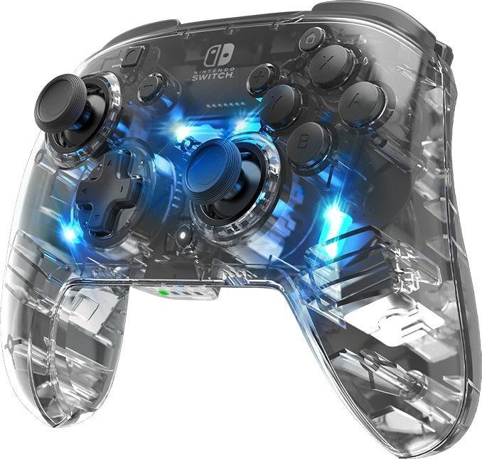 PDP Afterglow Deluxe Controller, Wireless, Transparent - Thumbnail 3