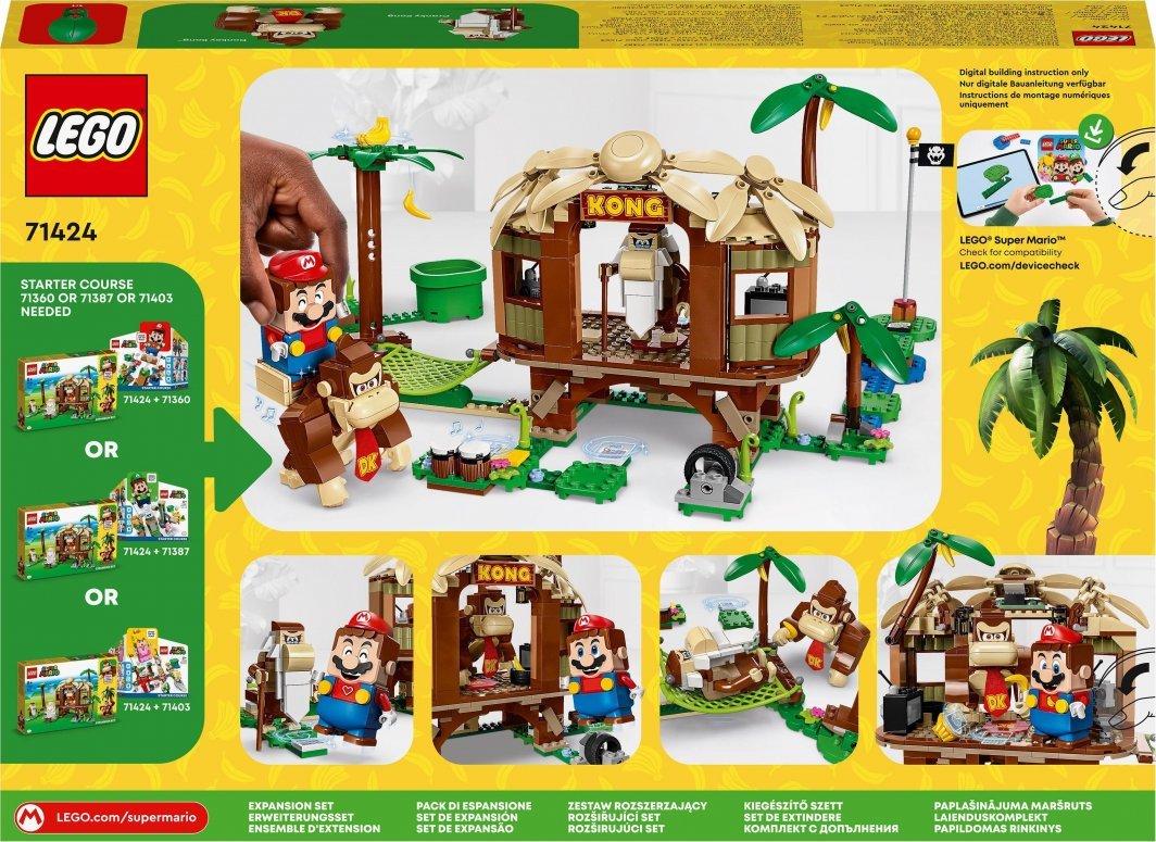 LEGO Super Mario 71424 Donkey Kong's Tree House Expansion, 555 pieces - Thumbnail 9