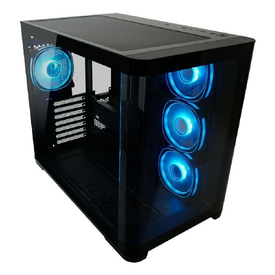 LC-8001W-ON Pro-Storm Dark Midi-ATX Case Black - Thumbnail 2