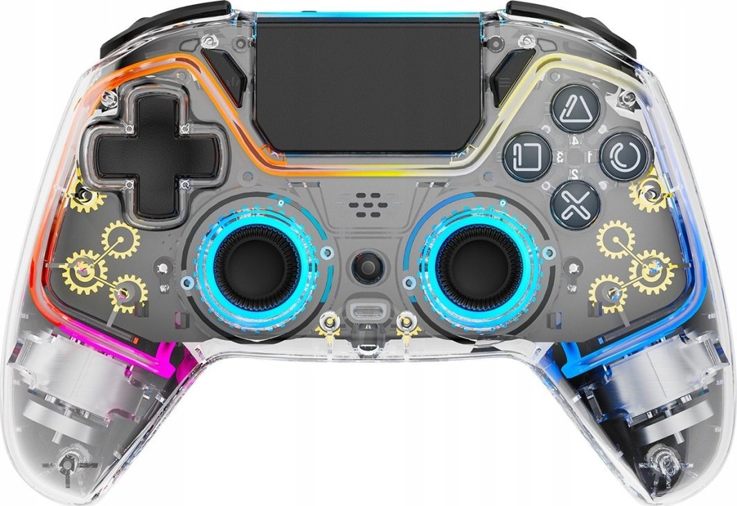 Deltaco PS4/PC Controller, Wireless, Multicolor - Thumbnail 6