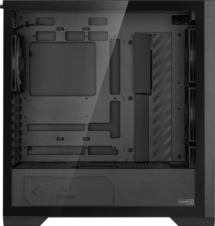 Asus TUF Gaming GT302 TG ARGB Case, Black, Midi Tower - Thumbnail 7