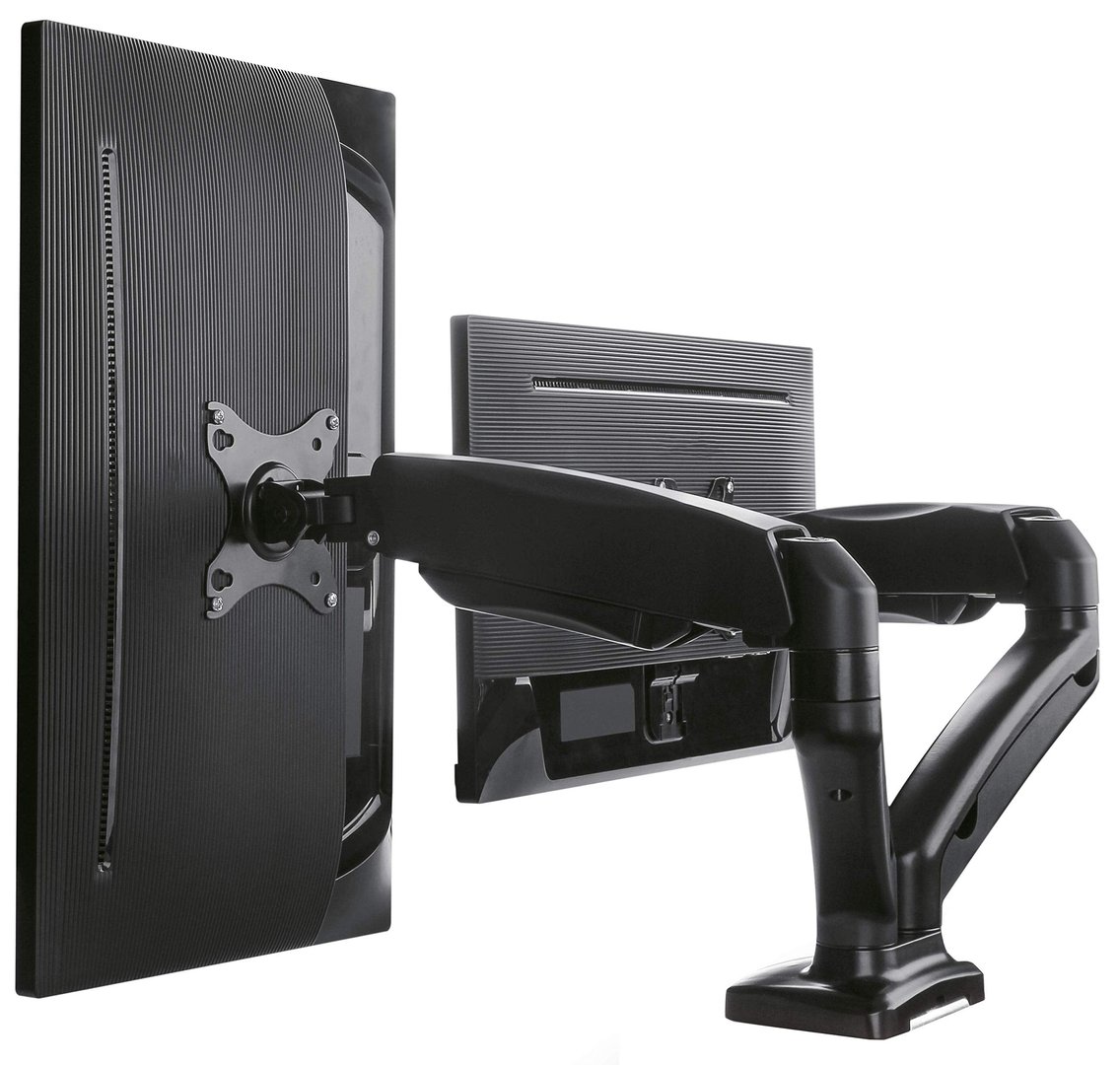 ICY BOX IB-MS304-T Monitor Stand, Black, Up to 27 inch - Thumbnail 4