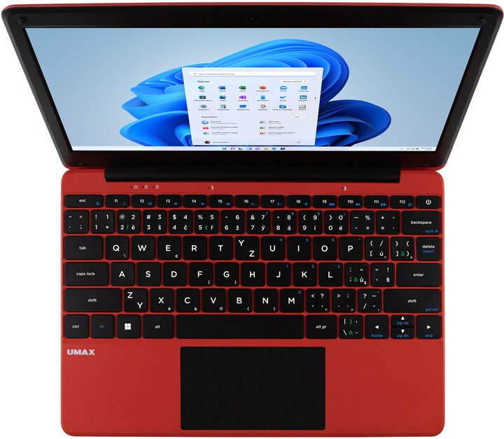 Umax VisionBook 12WRx Laptop, 11.6", Intel Celeron N4020, 4GB RAM, 128GB eMMC, Intel UHD Graphics, Red - Image 1