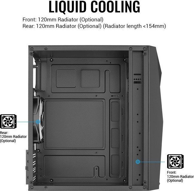 Aerocool Raider Mini Case, Mini Tower - Thumbnail 6
