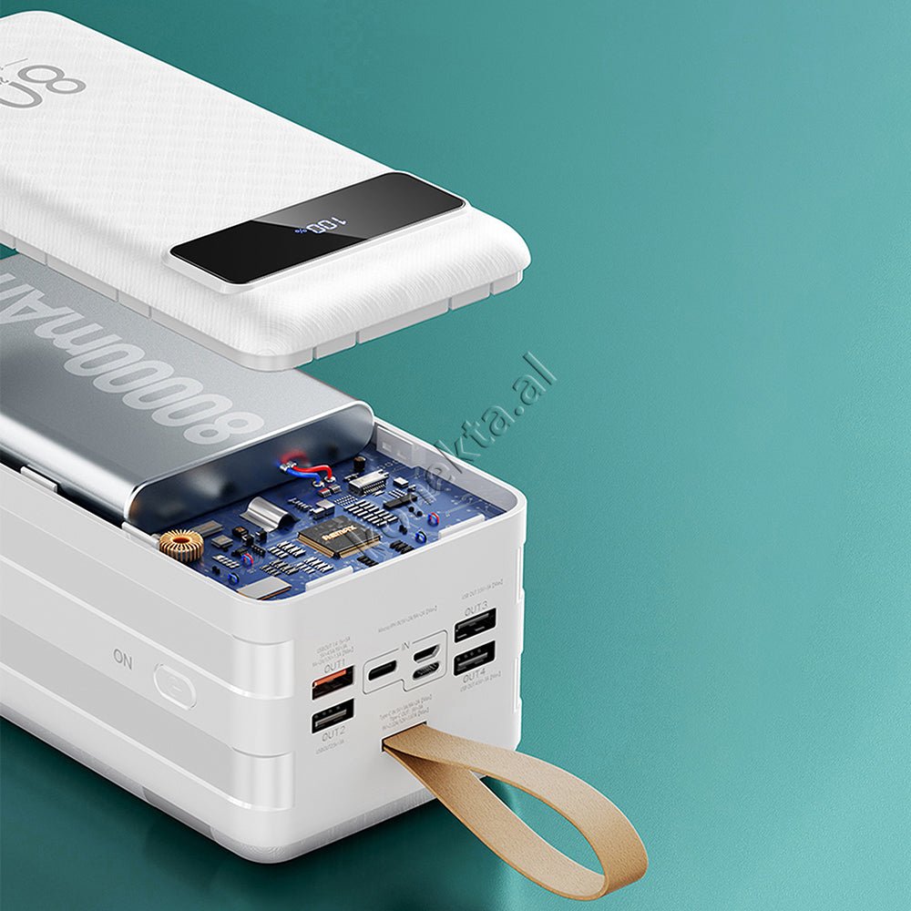 Remax 80000mAh External Battery, White - Thumbnail 11