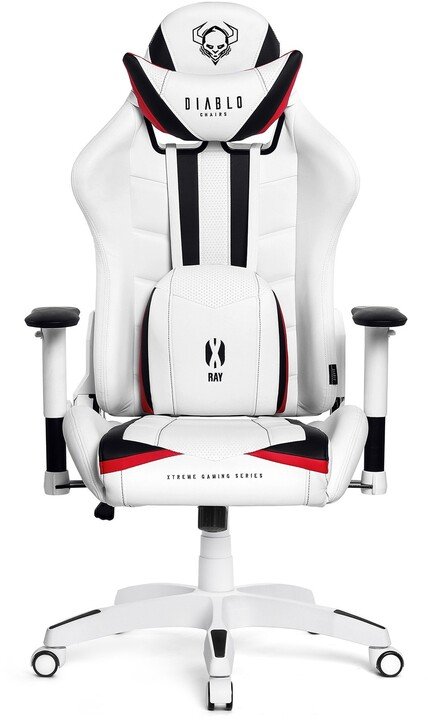Diablo Chairs X-Ray Gaming Chair, White / Black - Image 1