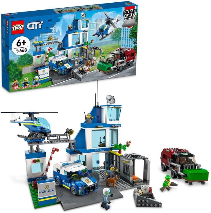 LEGO City 60316 Police Station, 668 pieces - Image 1