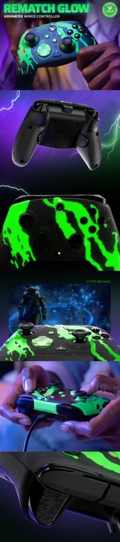 PDP XS Rematch Controller, Wired, Black / Green - Thumbnail 42