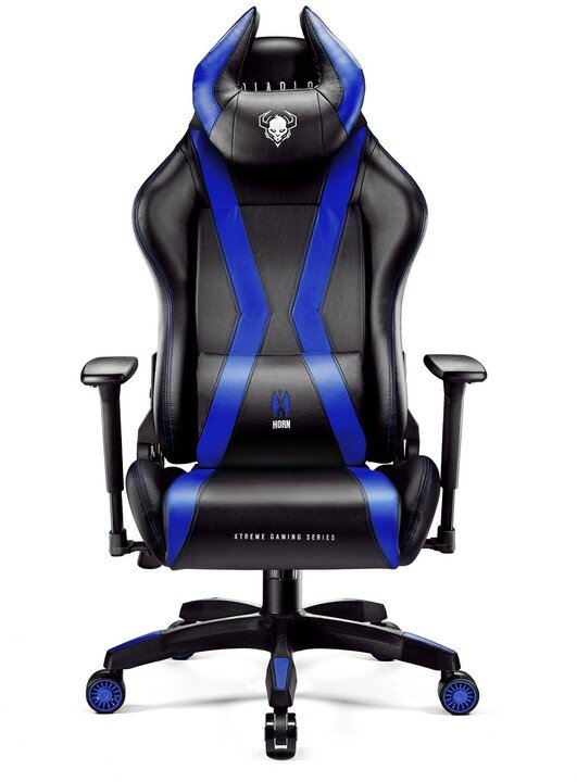 Diablo Chairs X-Horn 2.0 Chair, Black / Blue - Image 1