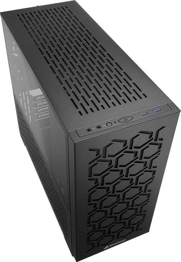 Sharkoon MS-Y1000 Case, Black, Mini Tower - Thumbnail 3