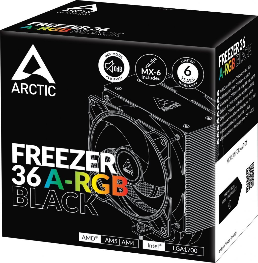 Arctic Freezer 36 A-RGB CPU Cooler (ACFRE00124A) - Thumbnail 10