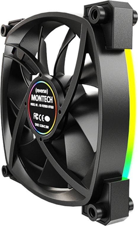 Montech RX120 PWM Fan, 120 mm, Black - Thumbnail 4