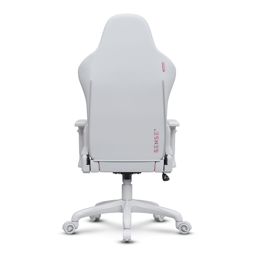 SENSE7 Spellcaster FUKU Chair, Material+Leather, Pink/White - Thumbnail 7