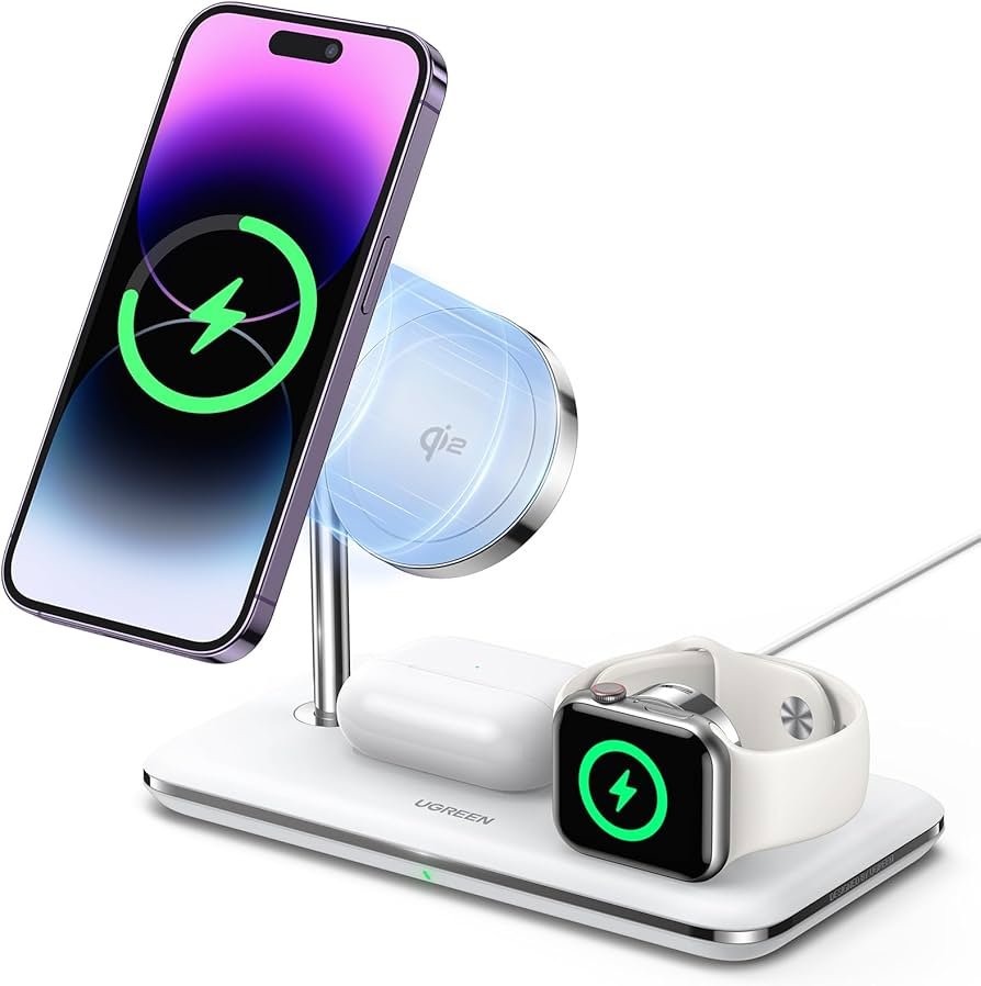 UGREEN 3-in-1 Wireless Charger-02 - Image 1