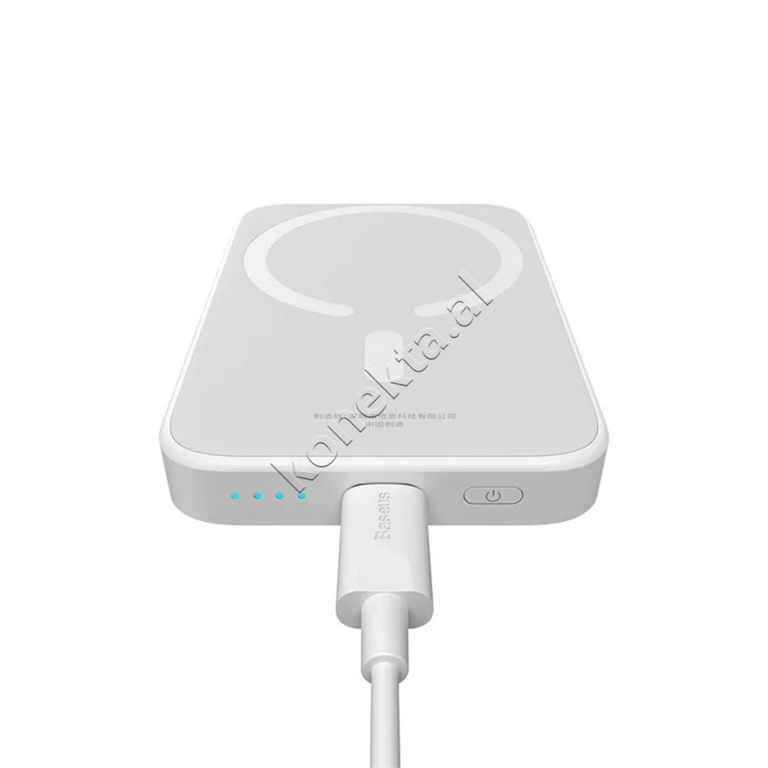 Baseus Wireless Power Bank, 6000mAh, 20W, White - Thumbnail 4