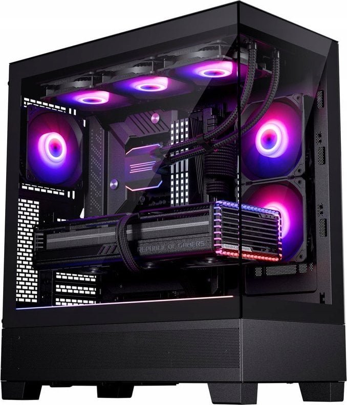 Phanteks XT View D-RGB Case, Black, Midi Tower - Image 1