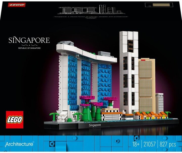 LEGO Architecture 21057 Singapore Set, 827 Pieces - Thumbnail 6