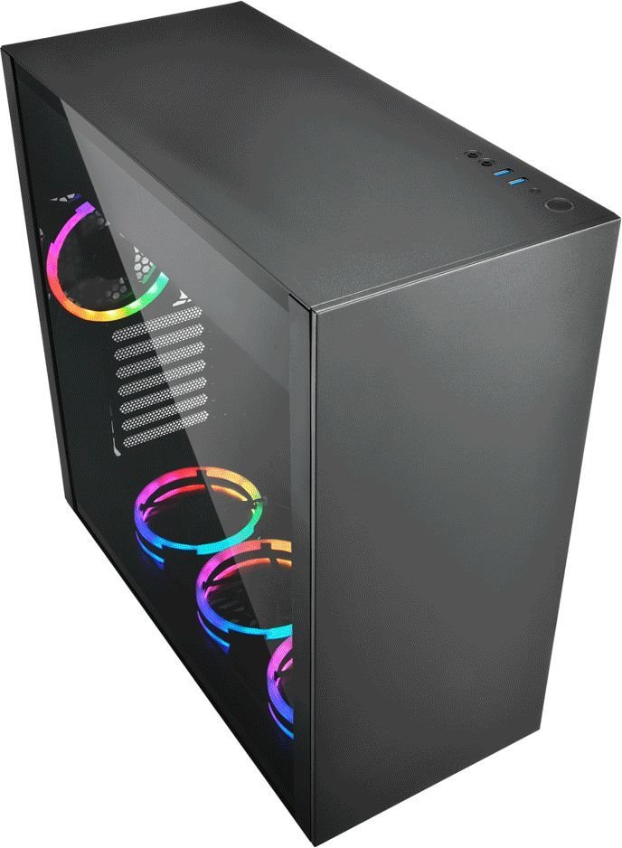 Sharkoon Pure Steel RGB Case, Midi Tower - Thumbnail 3