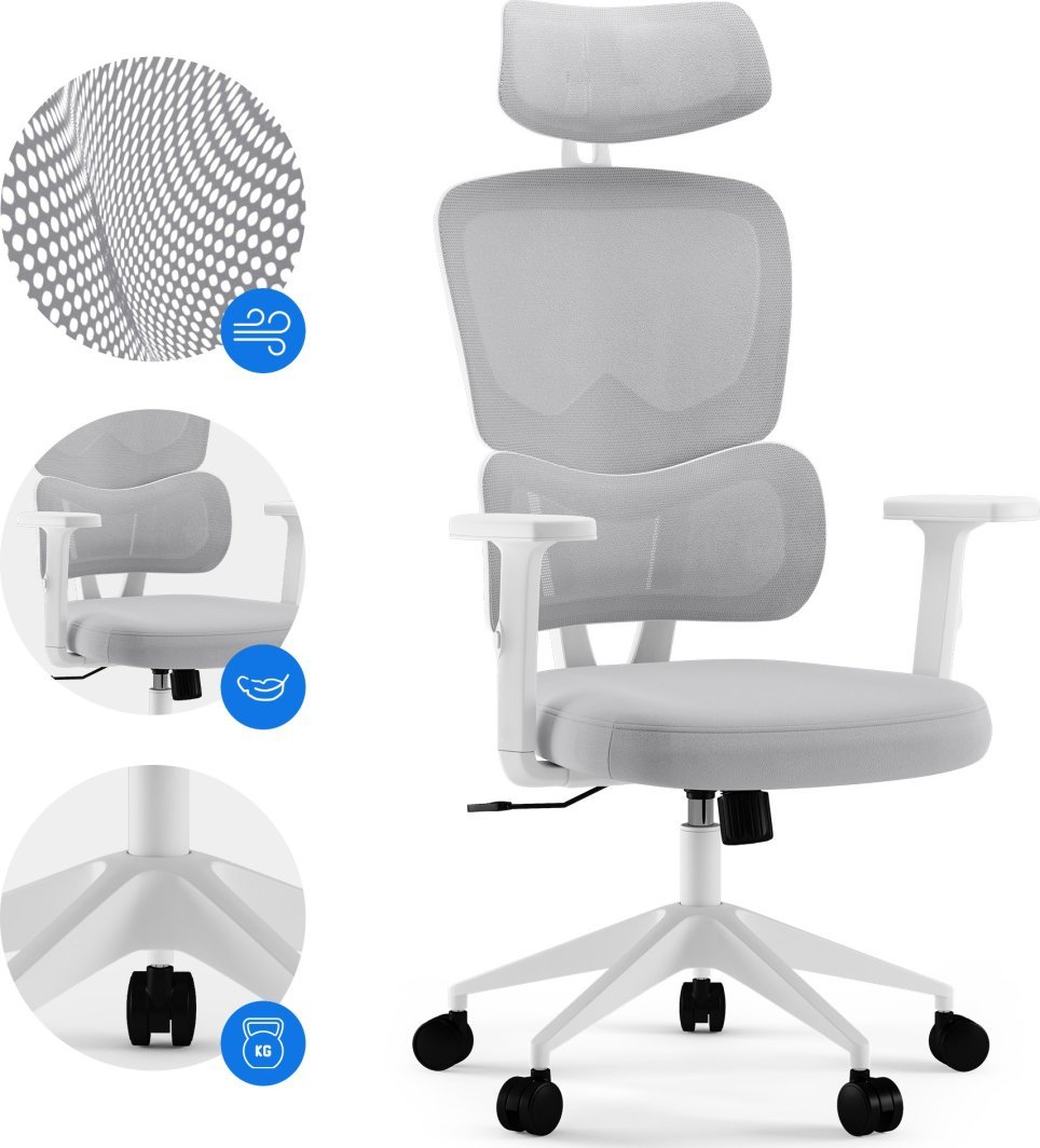 SENSE7 Veno Chair, White - Thumbnail 4