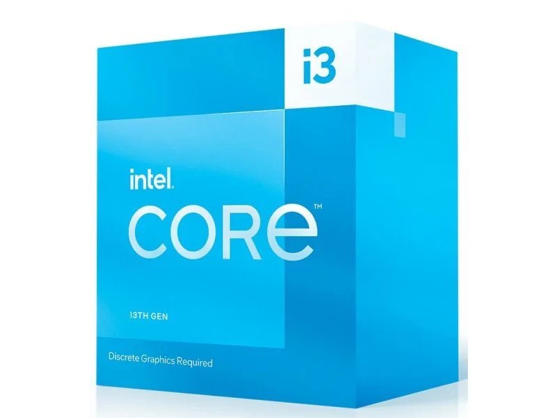 Intel Core i3 i3-13100 Processor, Raptor Lake, 3400 MHz, 4 Cores, 12MB Cache, 60 Watts - Image 1