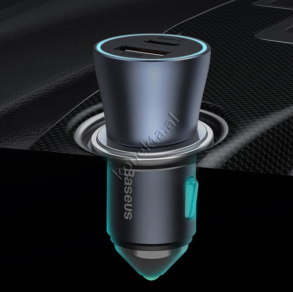 Baseus Car Charger 40W with Type-C to Lightning Cable - Thumbnail 18