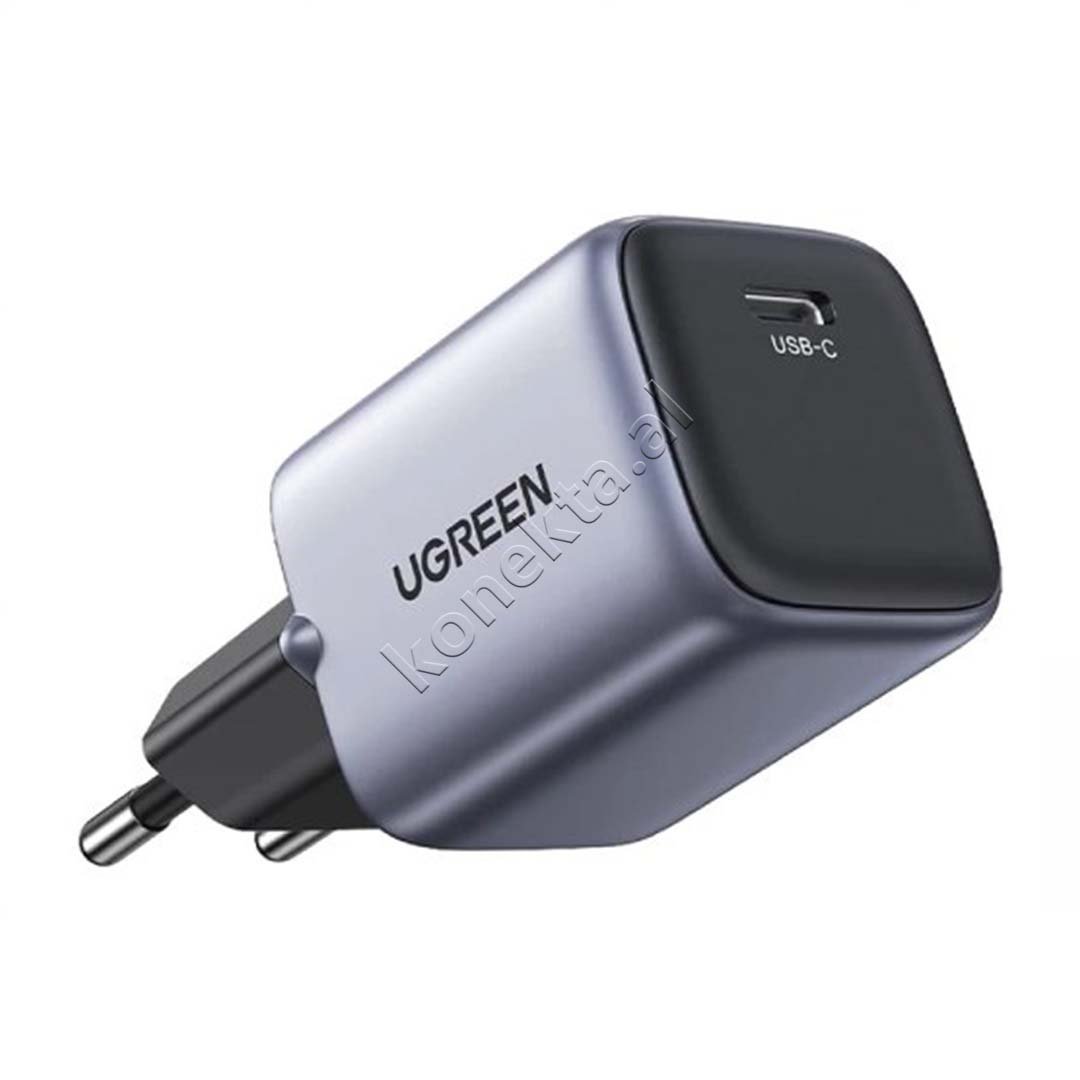 UGreen Nexode 30W Charger, Grey, Type-C - Thumbnail 3