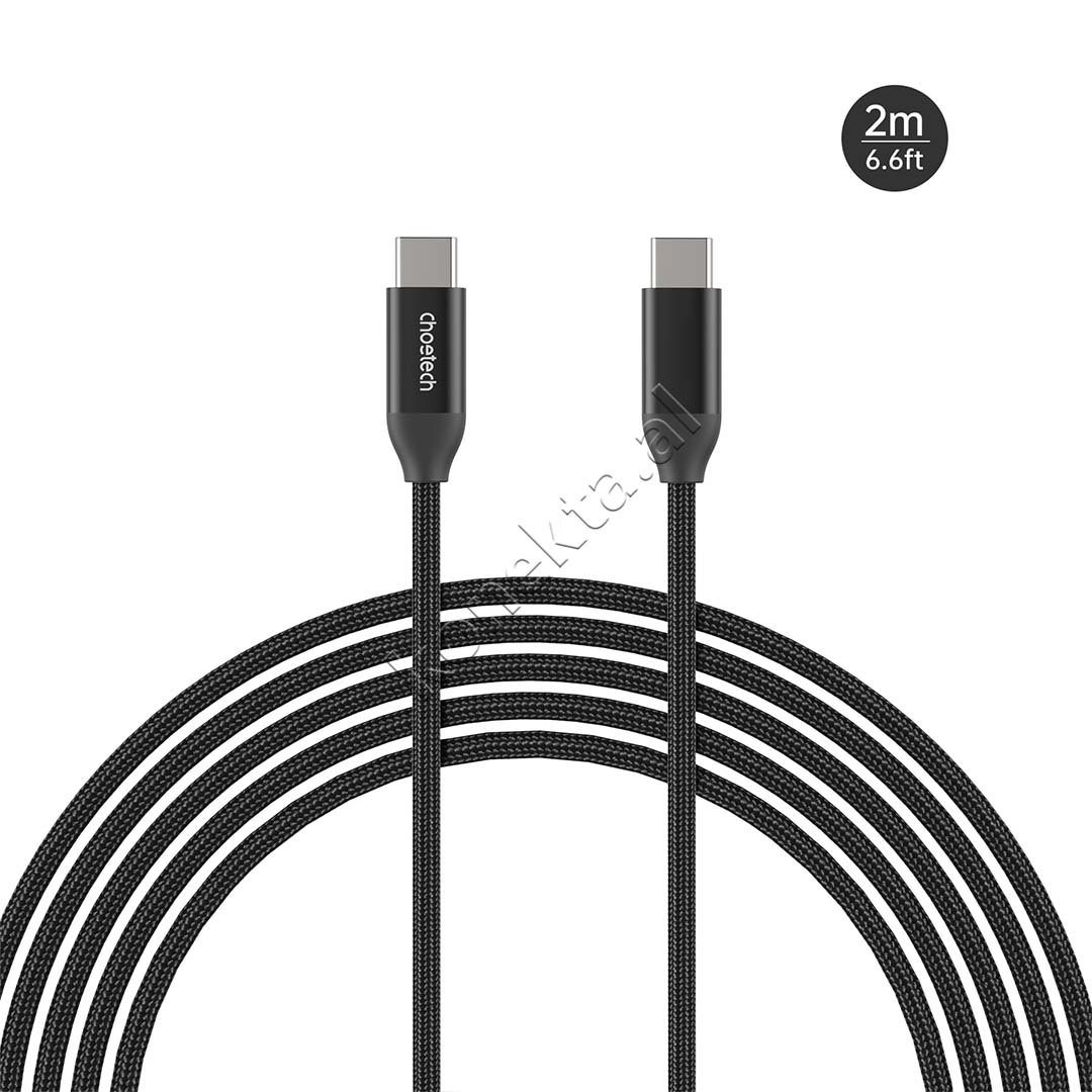 Choetech Type-C Cable, 240W, 2m, Black - Image 1